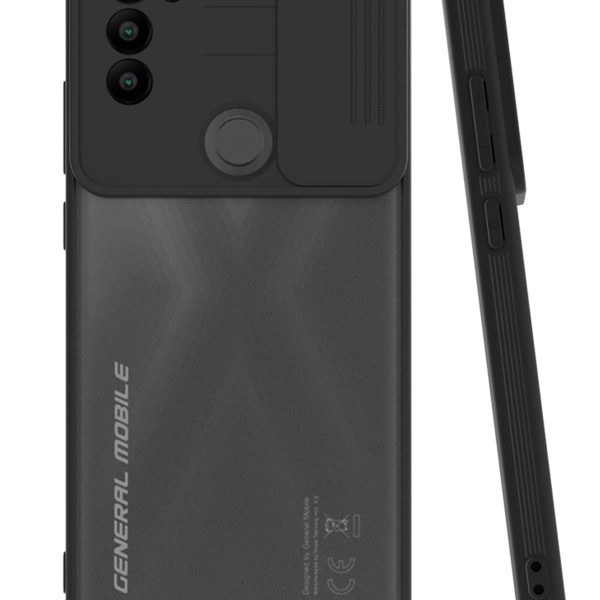 Newface General Mobile GM 21 Plus Kılıf Platin Kamera Koruma Silikon - Siyah