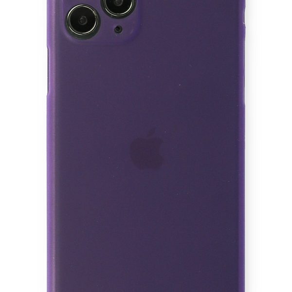 Newface iPhone 11 Pro Kılıf PP Ultra İnce Kapak - Mor