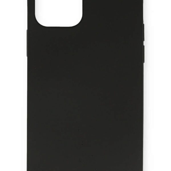 Newface iPhone 12 Kılıf Nano içi Kadife  Silikon - Siyah