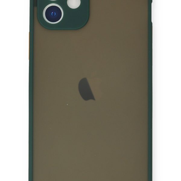 Newface iPhone 12 Mini Kılıf Montreal Silikon Kapak - Yeşil