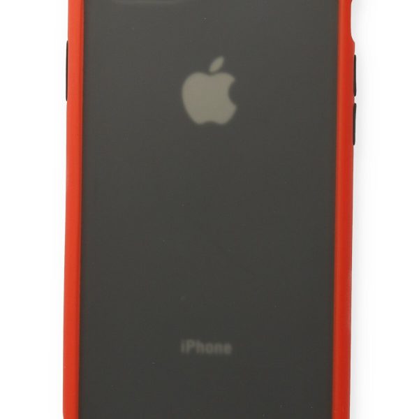 Newface iPhone SE 2020 Kılıf Montreal Silikon Kapak - Kırmızı