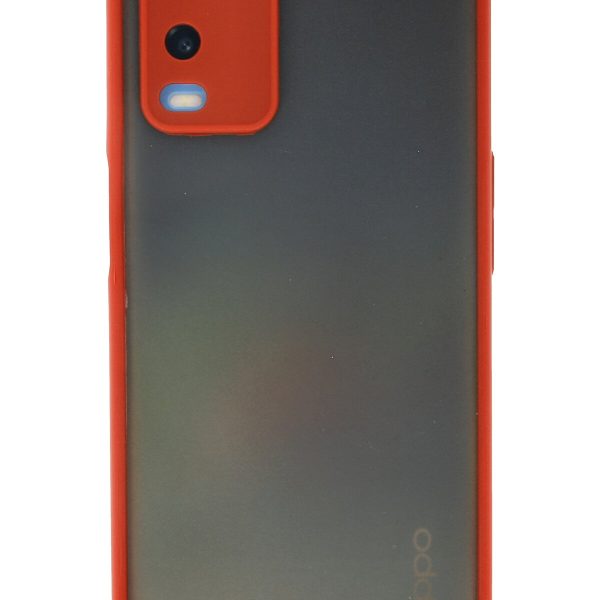 Newface Oppo A54 4G Kılıf Montreal Silikon Kapak - Kırmızı