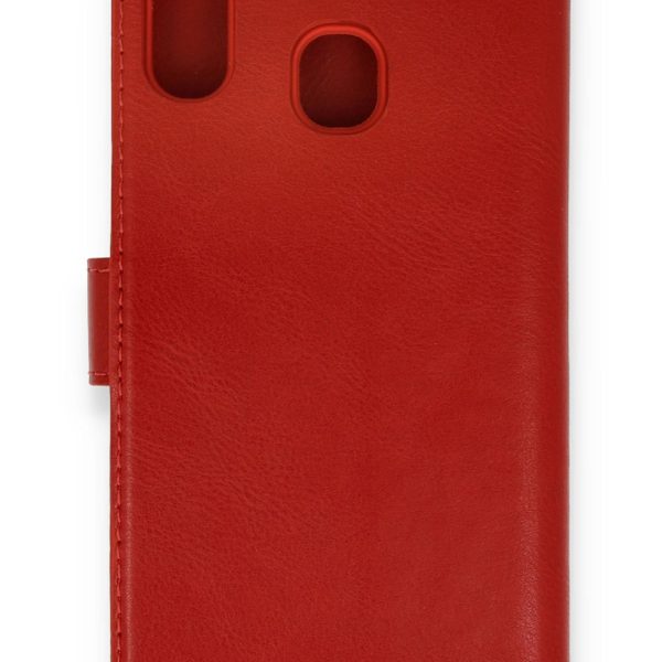 Newface Samsung Galaxy A20S Kılıf Trend S Plus Kapaklı Kılıf - Kırmızı