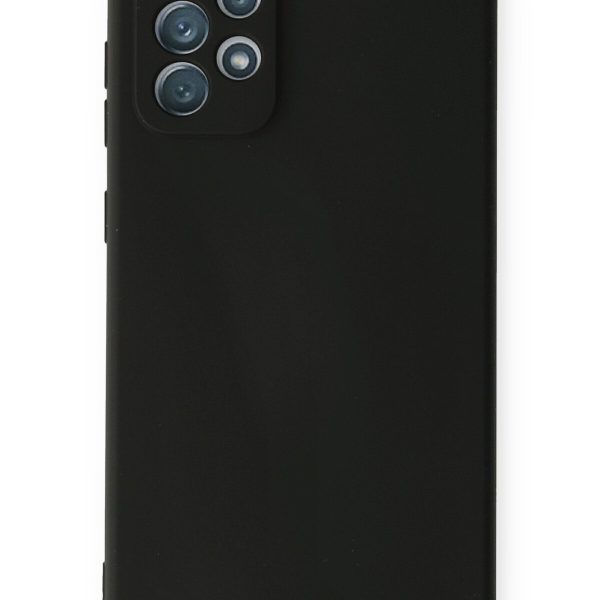 Newface Samsung Galaxy A72 Kılıf Nano içi Kadife  Silikon - Siyah