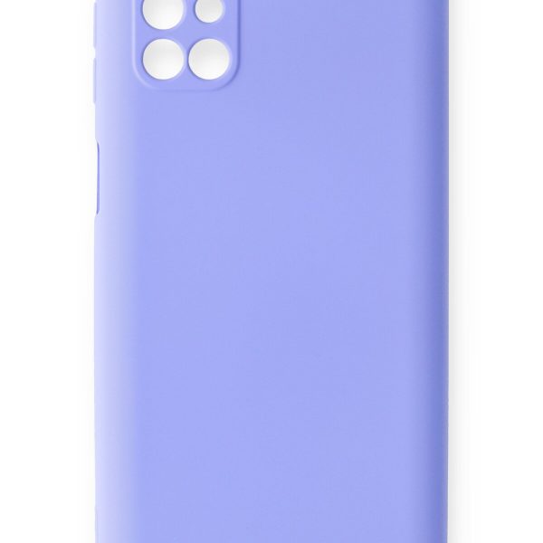 Newface Samsung Galaxy M31S Kılıf Premium Rubber Silikon - Lila