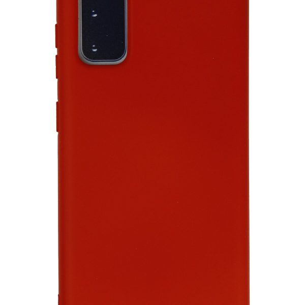 Newface Samsung Galaxy S20 Kılıf Nano içi Kadife  Silikon - Kırmızı