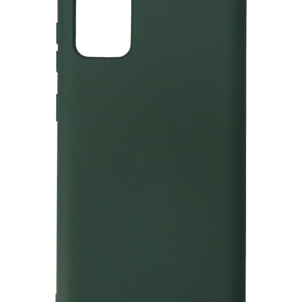 Newface Samsung Galaxy S20 Plus Kılıf Nano içi Kadife  Silikon - Koyu Yeşil
