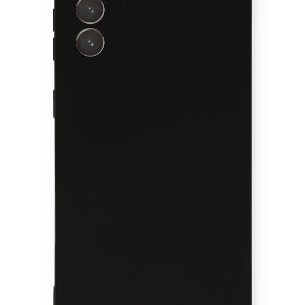 Newface Samsung Galaxy S21 Plus Kılıf Nano içi Kadife  Silikon - Siyah