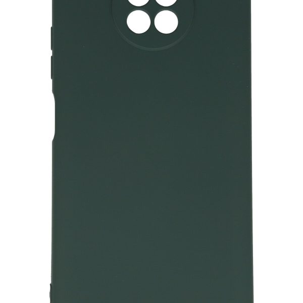 Newface Xiaomi Redmi Note 9 5G Kılıf Nano içi Kadife  Silikon - Koyu Yeşil