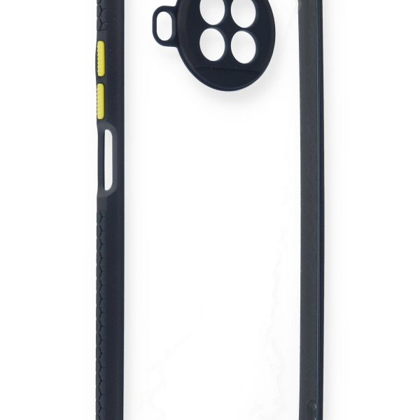 Newface Xiaomi Redmi Note 9 Pro 5G Kılıf Miami Şeffaf Silikon  - Lacivert