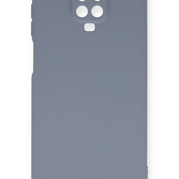 Newface Xiaomi Redmi Note 9S Kılıf Nano içi Kadife  Silikon - Gri