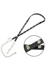 Klasik Deri Taşlı Kemer-Turuncu