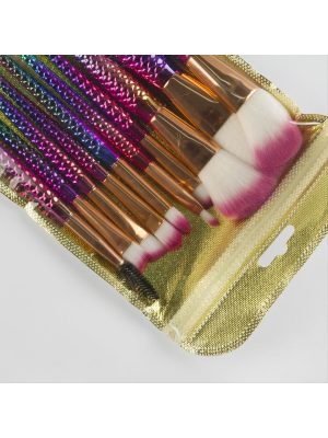 Ocean 10lu Balık Makyaj Fırça Seti-Pembe