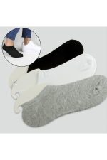 Erkek Snekars Çorap-Gri - Görsel 2