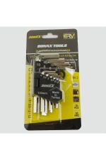 10 Adet Allen Anahtar Takımı-Gümüş Rengi