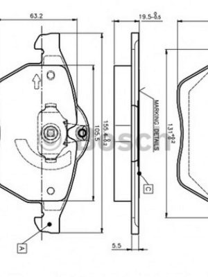 FREN BALATASI ÖN OPEL VECTRA B(95-96-97-98-99-)
