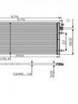 KLİMA RADYATÖRÜ (KONDENSER) CLIO II-KANGOO-THALIA1-2-1.4-1.5DCI-1.6-1.9  (97-01)  (KURUTUCU İLE)