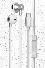 Newface LS-730 1.2M iPhone 15 Serisi ile Uyumlu Type-C Kablolu Kulaklık - Siyah - Görsel 2