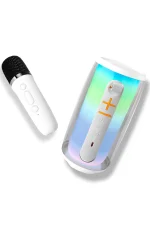 Newface Pluse 6 Mikrofonlu RGB Kablosuz Hoparlör - Beyaz - Görsel 2