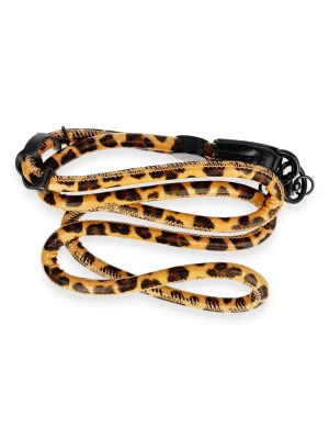 Onegif JI Leopar Desenli Boyun Askısı - Turuncu