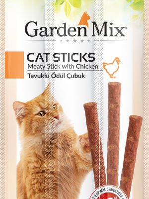 GARDENMIX TAVUKLU KEDI STICK ÖDÜL 3 X 5 GR X 5 ADET