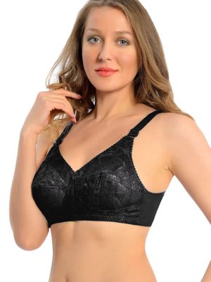 Siyah Dantelli Toparlayıcı Sütyen - 507 - Beden 85