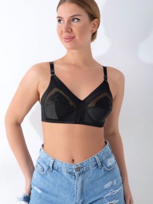 Siyah  Toparlayıcı Sütyen - 502 - Beden 105