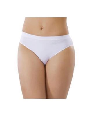 Beyaz Kadın Dikişsiz Külot Korse - 730 - Beden L