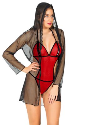 Kırmızı Fantezi 2' Li Takım - 1370 - Beden L/XL