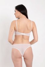 Beyaz Tül Sütyen Takım - 881 - Beden M - Görsel 3