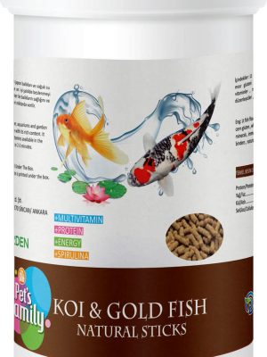 Pets Family Koı & Gold Fısh Natural Stıcks 1l/100g