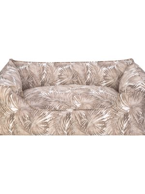 Pet Comfort Alpha Merta Açık Kahverengi-Beyaz Köpek Yatağı L 85x105cm