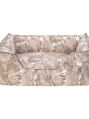 Pet Comfort Alpha Merta Açık Kahverengi-Beyaz Köpek Yatağı M 65x80cm