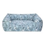 Pet Comfort Alpha Merta Mavi-Beyaz Köpek Yatağı L 85x105cm