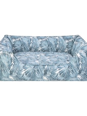 Pet Comfort Alpha Merta Mavi-Beyaz Köpek Yatağı L 85x105cm