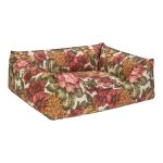 Pet Comfort Alpha Merta Gül Desenli Köpek Yatağı M 65x80cm - Görsel 2