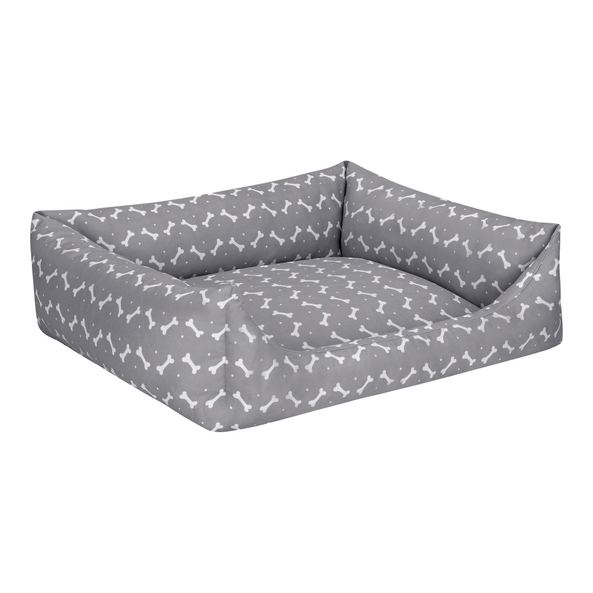 Pet Comfort Uniform Bone Gri-Beyaz Köpek Yatağı M 60x70cm - Görsel 2