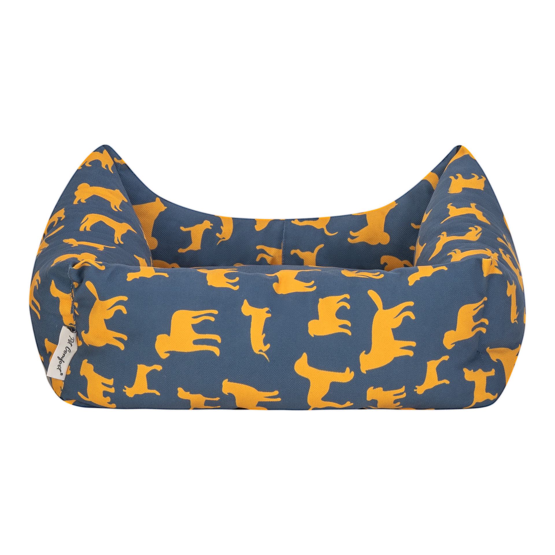 Pet Comfort Uniform Lacivert-Sarı Kedi ve Köpek Yatağı S 40x50cm - Görsel 3