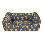 Pet Comfort Uniform Lacivert-Sarı Kedi ve Köpek Yatağı S 50x60cm