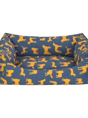 Pet Comfort Uniform Lacivert-Sarı Kedi ve Köpek Yatağı S 50x60cm