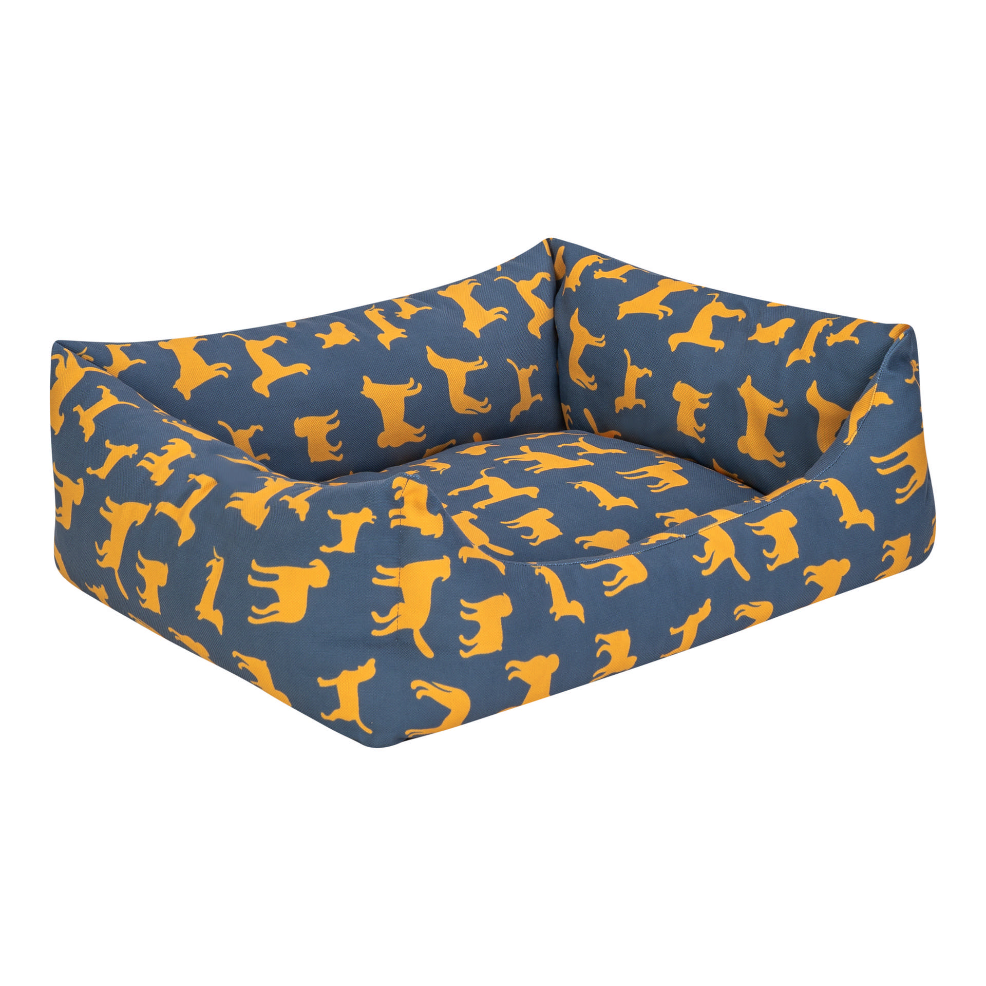 Pet Comfort Uniform Lacivert-Sarı Kedi ve Köpek Yatağı S 50x60cm - Görsel 2