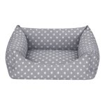 Pet Comfort Uniform Gri Puantiyeli Kedi ve Köpek Yatağı XS 40x50cm