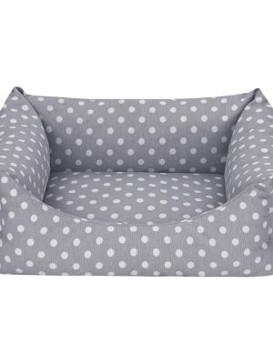 Pet Comfort Uniform Gri Puantiyeli Kedi ve Köpek Yatağı XS 40x50cm