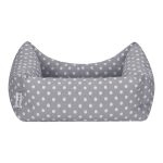 Pet Comfort Uniform Gri Puantiyeli Kedi ve Köpek Yatağı XS 40x50cm - Görsel 3