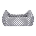 Pet Comfort Uniform Gri Puantiyeli Kedi ve Köpek Yatağı S 50x60cm - Görsel 3