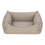 Pet Comfort Uniform Bej Puantiyeli Kedi ve Köpek Yatağı XS 40x50cm