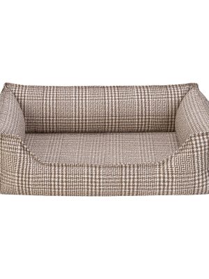 Pet Comfort Delta Varius Bej Kareli Kedi ve Köpek Yatağı S 60x75cm