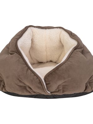 Pet Comfort Paris Perla Kedi ve Köpek Yatağı Kahverengi 50cm