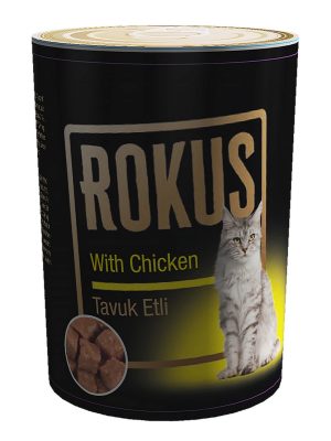 ROKUS TAVUKLU KEDI KONSERVESI 410G