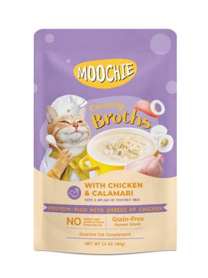 Moochie Çorba Kedi Ödülü Tavuk-Kalamar 40 Gr